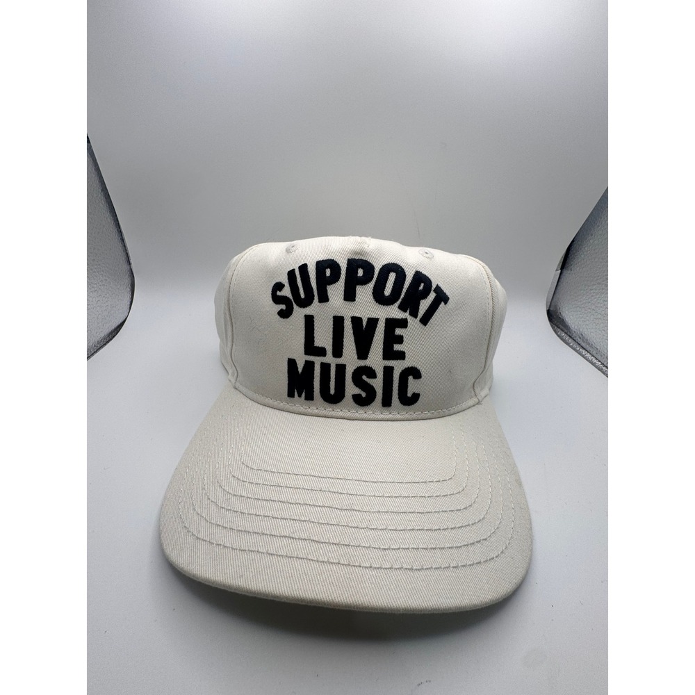 Rock and Roll Hall of Fame Support Live Music Snapback Hat Cream Mens R2HF061